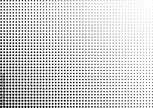 Abstract halftone dotted background. Monochrome pattern with dot and circles. Vector modern futuristic texture for posters, sites, business cards, postcards, interior design, labels and stickers.
