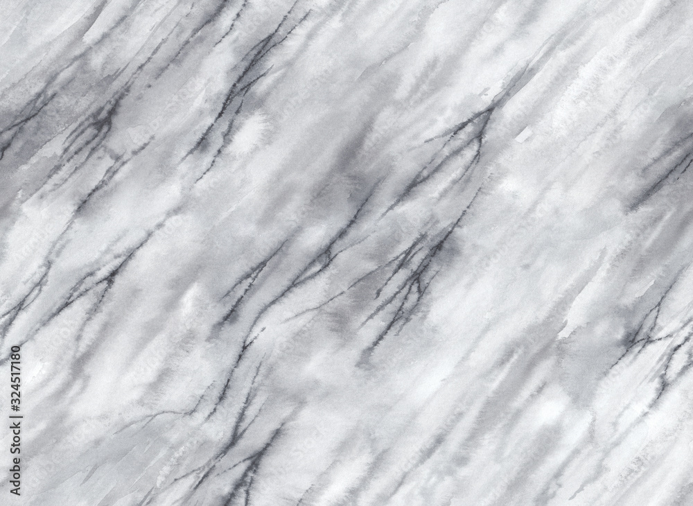Obraz premium Watercolor marble seamless pattern. Hand drawn marble effect background.