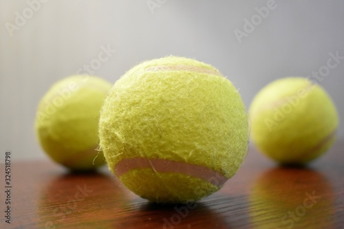 three balls for tennis