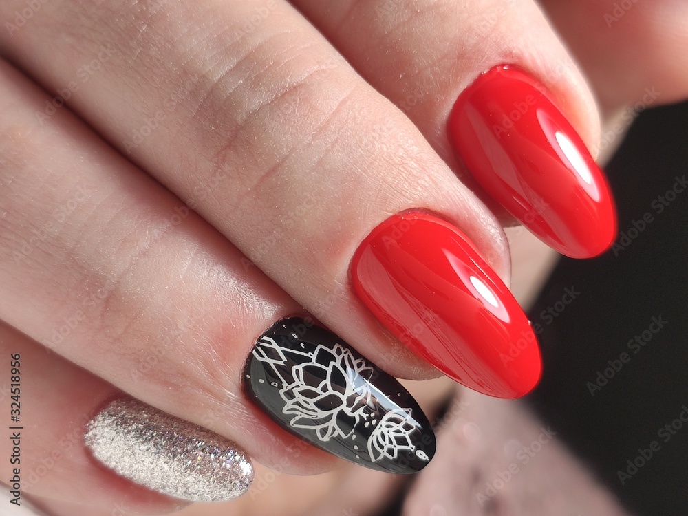 Youth manicure design best nails, gel varnish Youth manicure design best nails, gel varnish