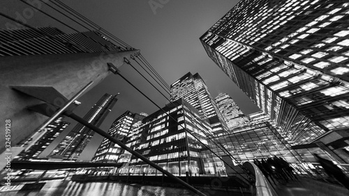 Wallpaper Mural London Canary Wharf cityscape Torontodigital.ca