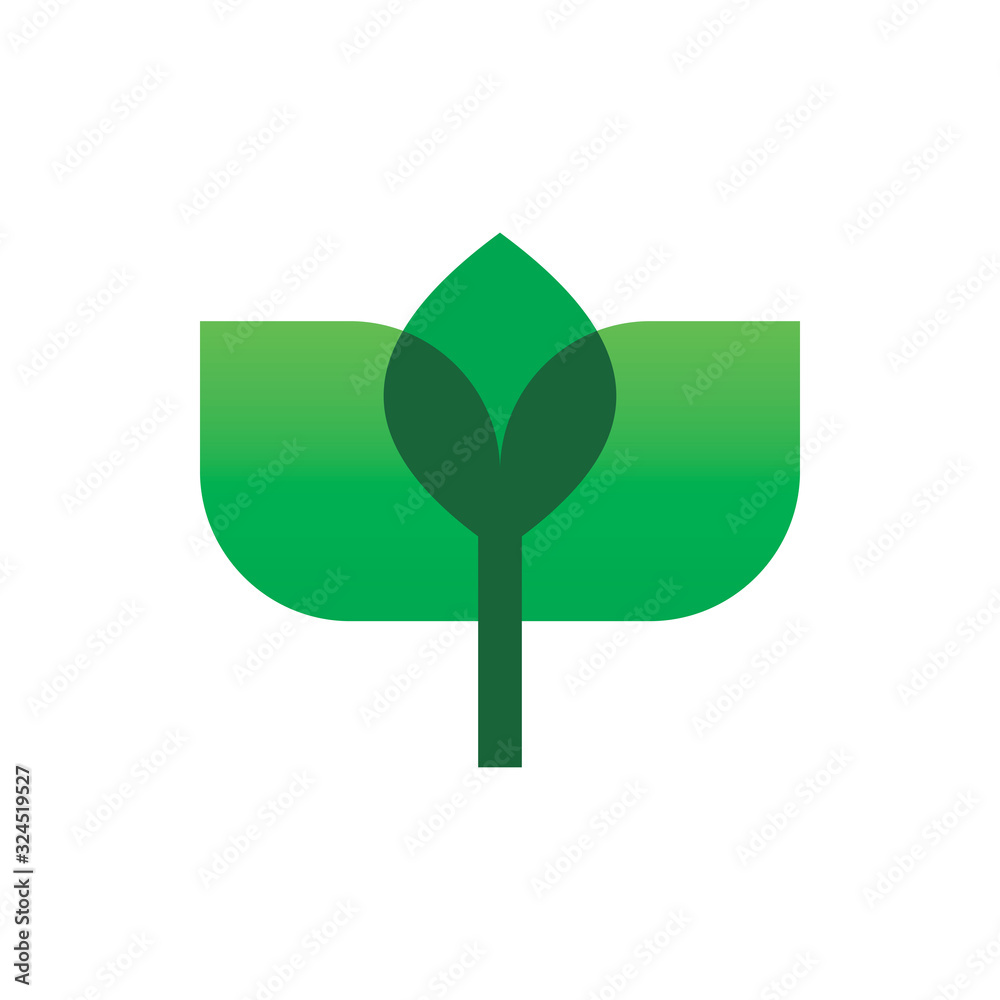modern color shape green nature leaf tree logo design modern color shape green nature leaf tree logo design
