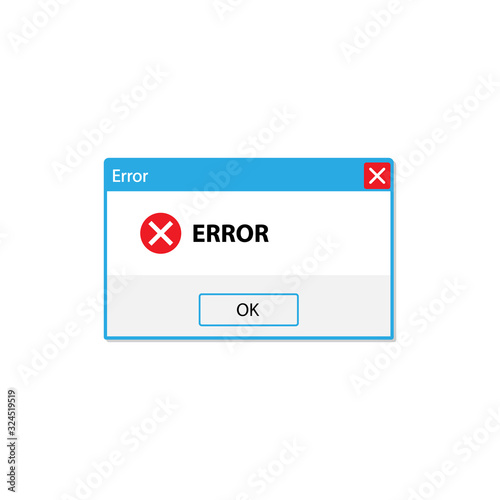 Error window icon simple design