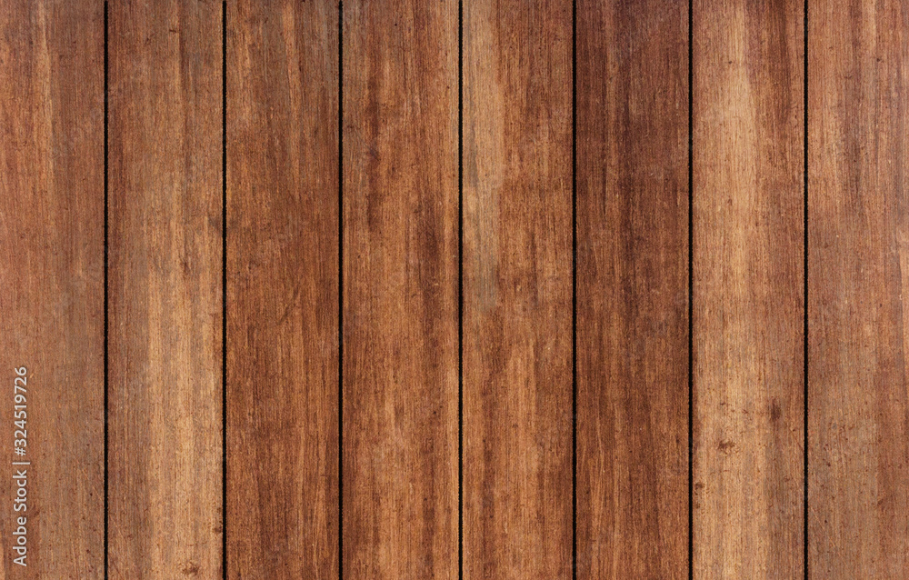 Fototapeta premium Brown wood texture. Abstract background, empty template. Vintage