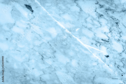 Blue marble patterned texture background for interior design	