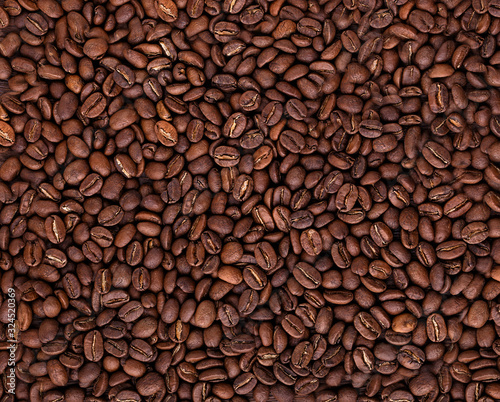 roasted coffee grains background texture