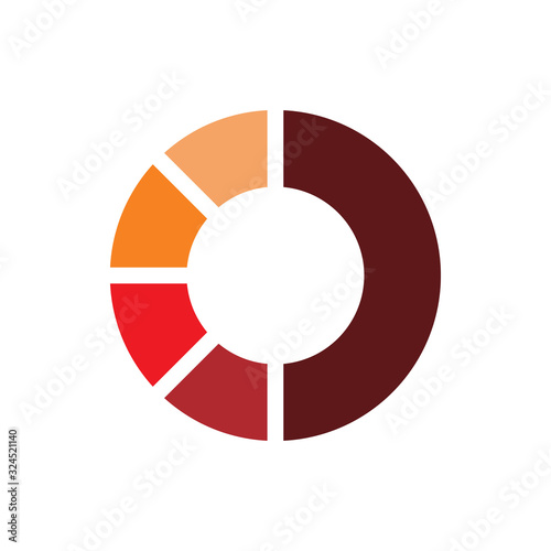 circle creative color loading logo design
