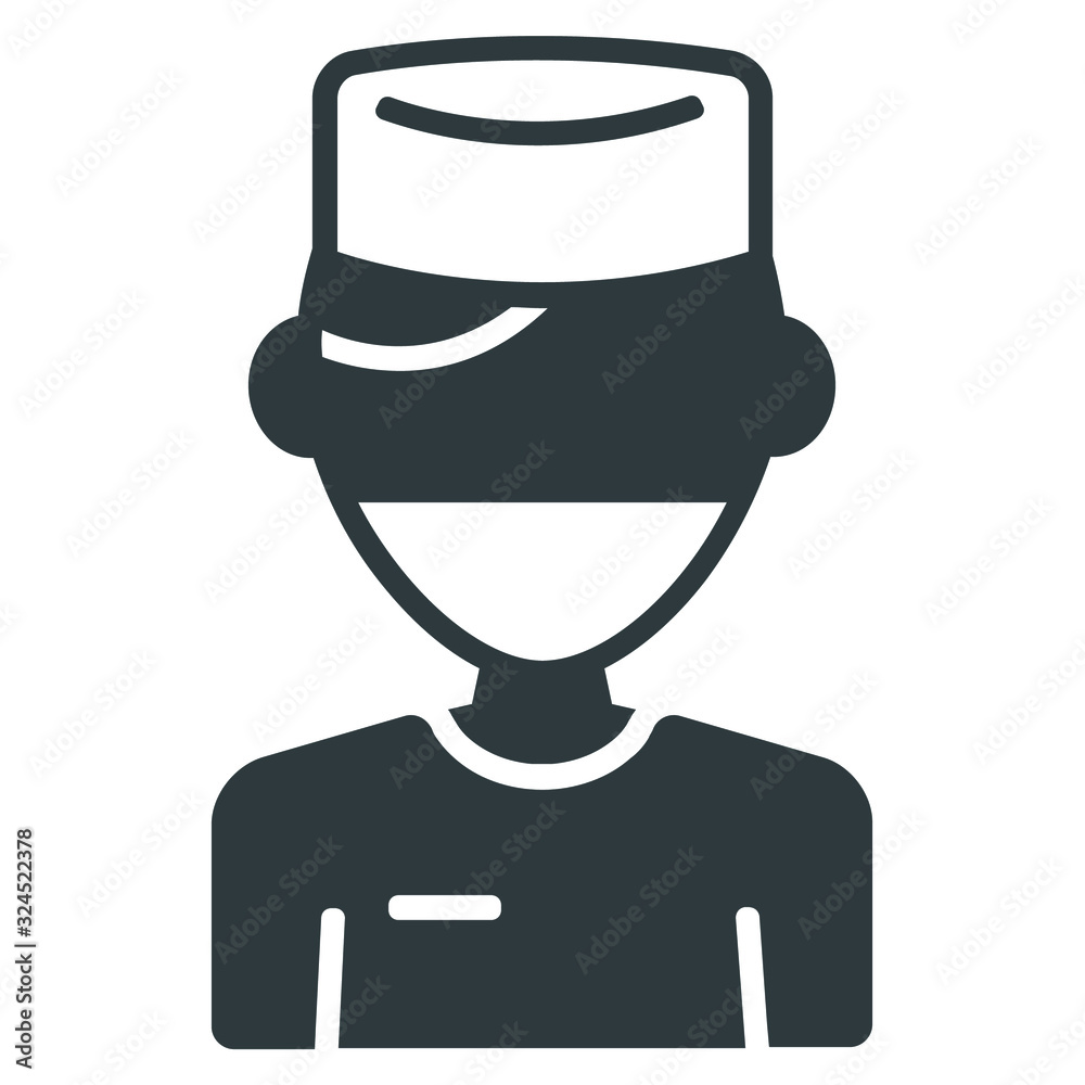 Doctor icon on white background Doctor icon on white background
