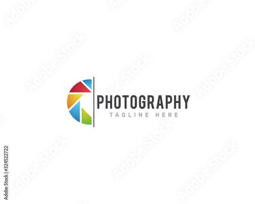 Photography Camera Logo Icon Design Vector