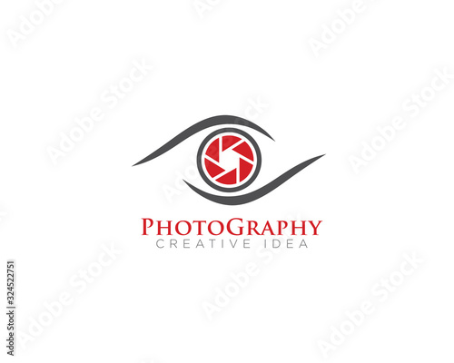 Photography Camera Logo Icon Design Vector