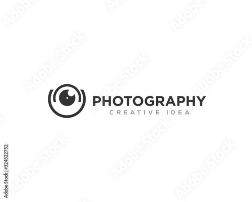 Photography Camera Logo Icon Design Vector