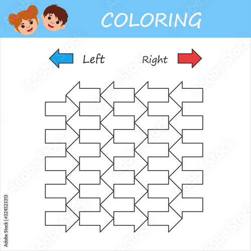 Education logic game for preschool kids. Kids activity sheet. Coloring book. Children funny riddle entertainment. Vector illustration