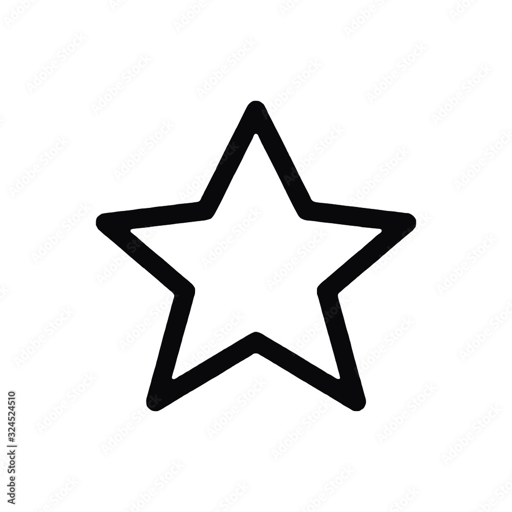 star isolated on white background star isolated on white background