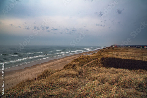 North Sea Beach, Jutland Coast in Denmark photo