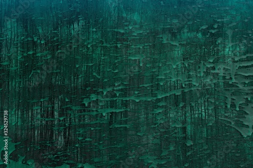 design teal, sea-green material with paint blots texture - wonderful abstract photo background