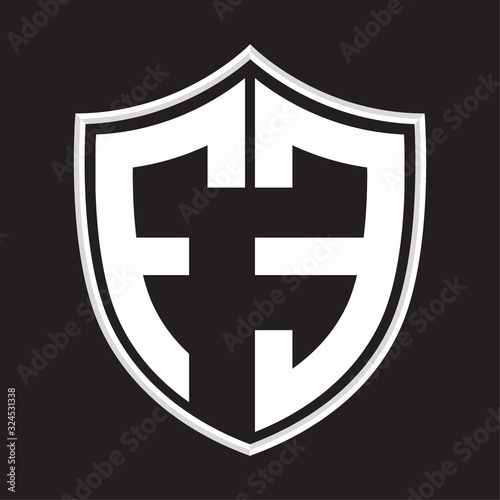 FE Logo monogram with shield shape isolated on outline design template Free Download FE Logo monogram with shield shape isolated on outline design template - GFXLoad