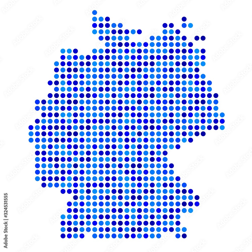 map of germany in vector quality