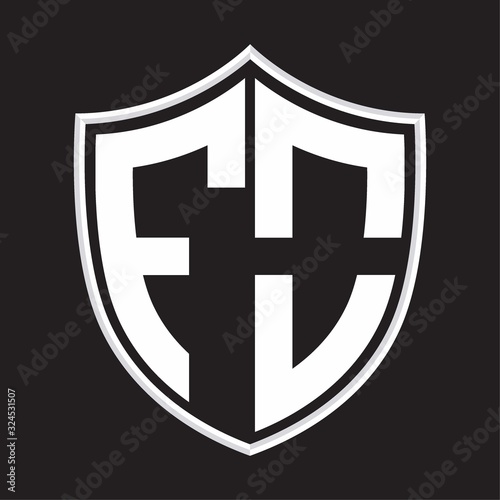 FO Logo monogram with shield shape isolated on outline design template Free Download FO Logo monogram with shield shape isolated on outline design template - GFXLoad