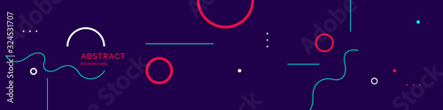 Trendy abstract background. Composition of geometric forms. Modern vector illustration