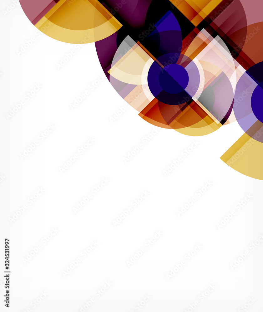 Abstract background, circle and triangle design round shapes overlapping. Geometric trendy template. Vector Illustration For Wallpaper, Banner, Background, Card, Book Illustration, landing page Abstract background, circle and triangle design round shapes overlapping. Geometric trendy template. Vector Illustration For Wallpaper, Banner, Background, Card, Book Illustration, landing page