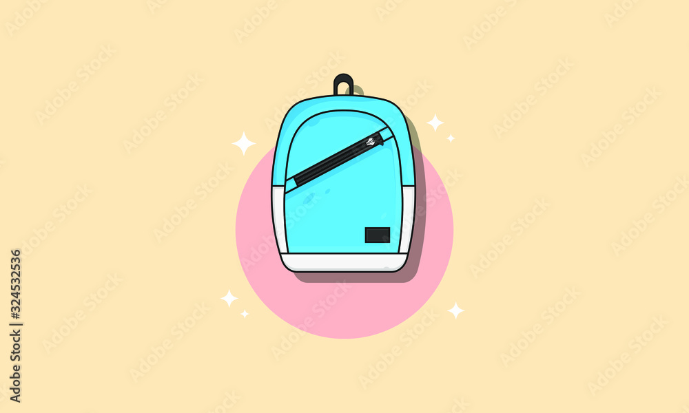 Backpack Vector Icon. Backpack Vector Flat Illustration. Flat Style Suitable for Web Landing Page, Banner, Flyer, Sticker, Wallpaper, Background Backpack Vector Icon. Backpack Vector Flat Illustration. Flat Style Suitable for Web Landing Page, Banner, Flyer, Sticker, Wallpaper, Background