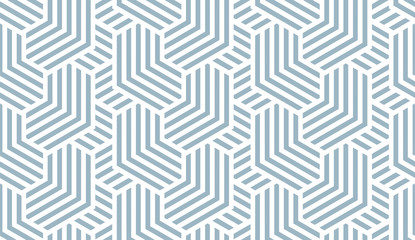 Acrylglasbilder Blau-weiße Muster Geometrisches Linienmuster Weiß Blau  © ELENA