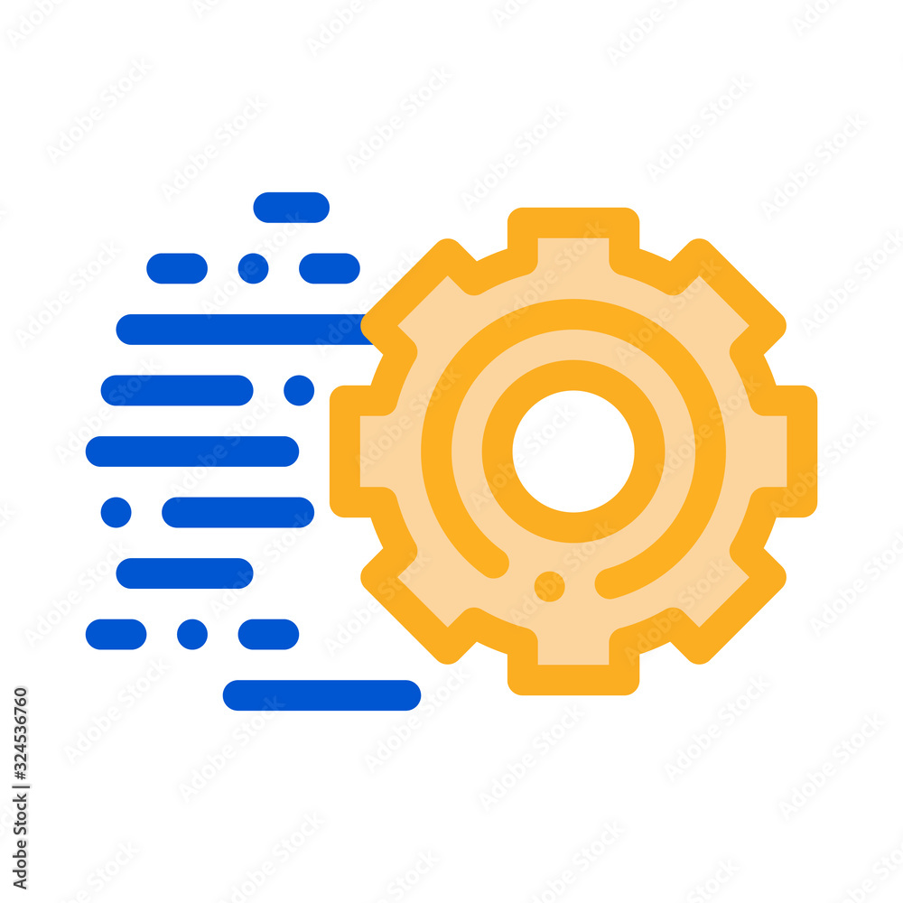 Speed Fast Gear Icon Vector. Outline Speed Fast Gear Sign. Isolated Contour Symbol Illustration Speed Fast Gear Icon Vector. Outline Speed Fast Gear Sign. Isolated Contour Symbol Illustration