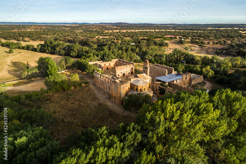 aerial landscape with Cistercian monastery