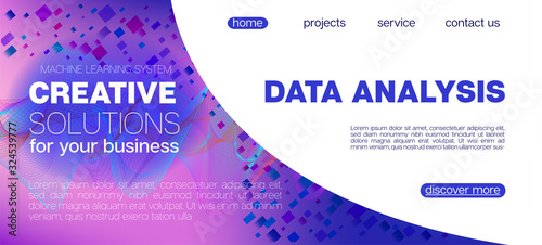 Flying Particles Distressed Purple Vector. Big Data Neon Wallpaper. Data 