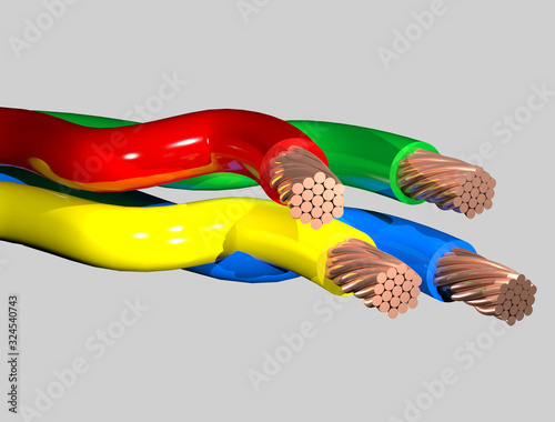 Wallpaper Mural Wires and cables images used with printing and advertisements Torontodigital.ca