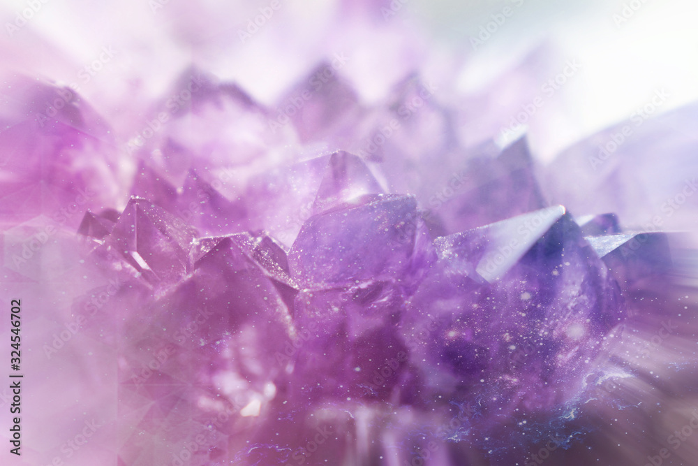 Beautiful Abstract Amethyst Gemstone Close Up Beautiful Abstract Amethyst Gemstone Close Up