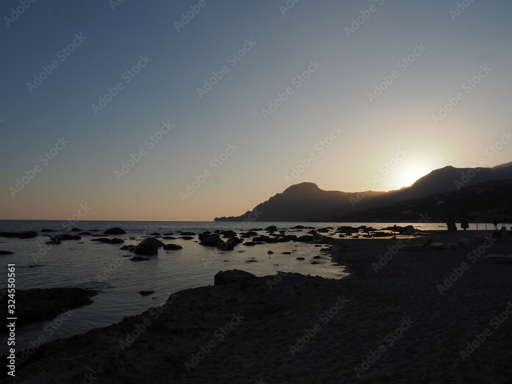 Greece Crete island South Crete Plakias beach Greece Crete island South Crete Plakias beach