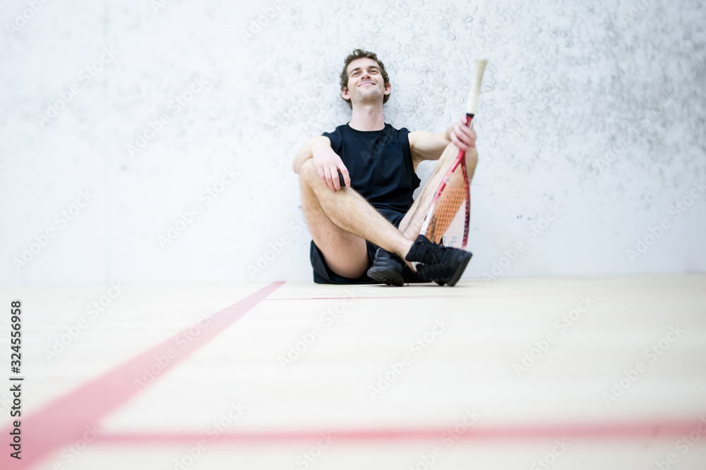 Fototapeta premium Young man having a training