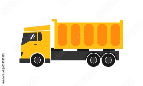 Truck simple model icon vector