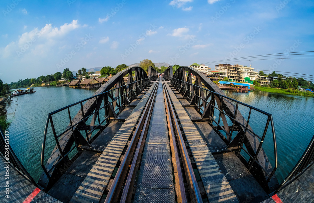 The famous Bridge on the River Kwai, Kanchanaburi,Thailand