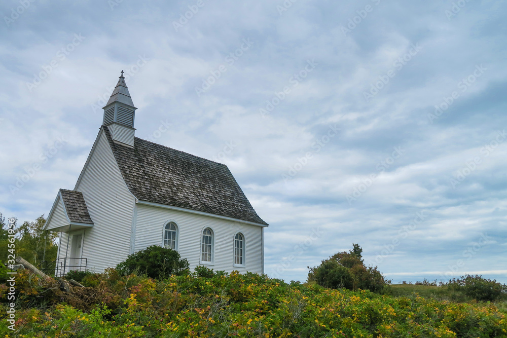 McLaren church at Port-au-Persil village in Quebec, Canada McLaren church at Port-au-Persil village in Quebec, Canada