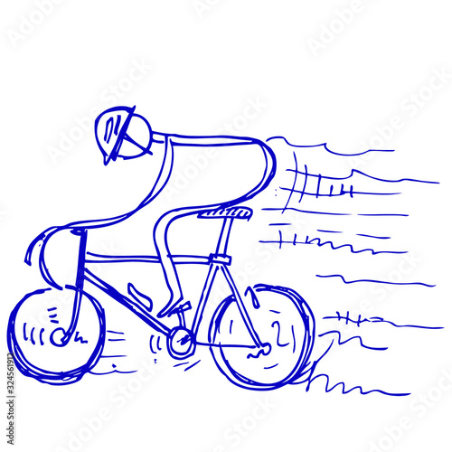 vector illustration of a bicycle