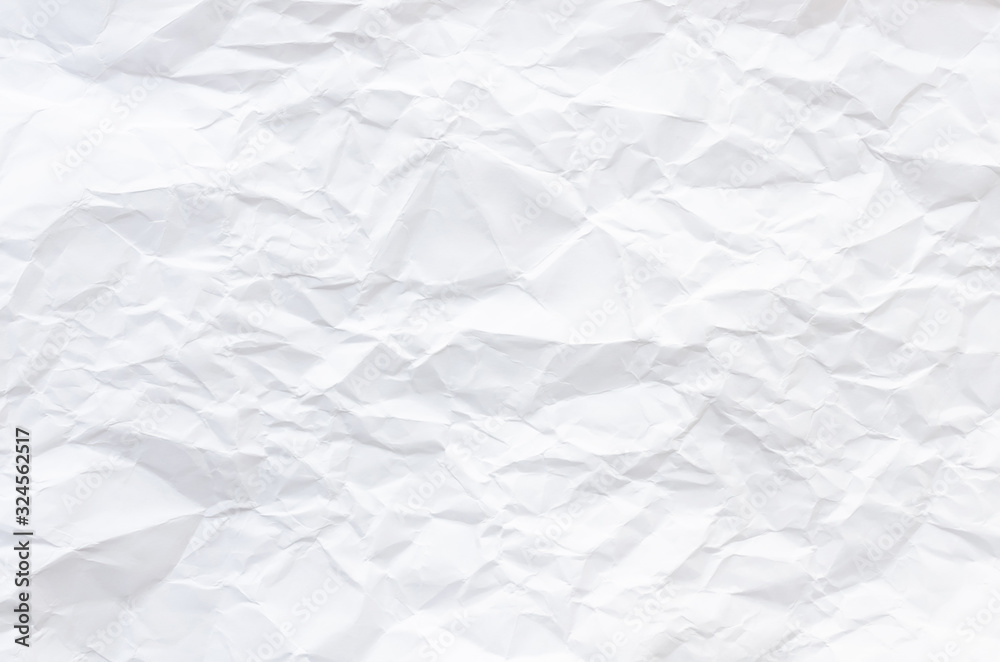 Obraz premium white crumpled paper texture for background.
