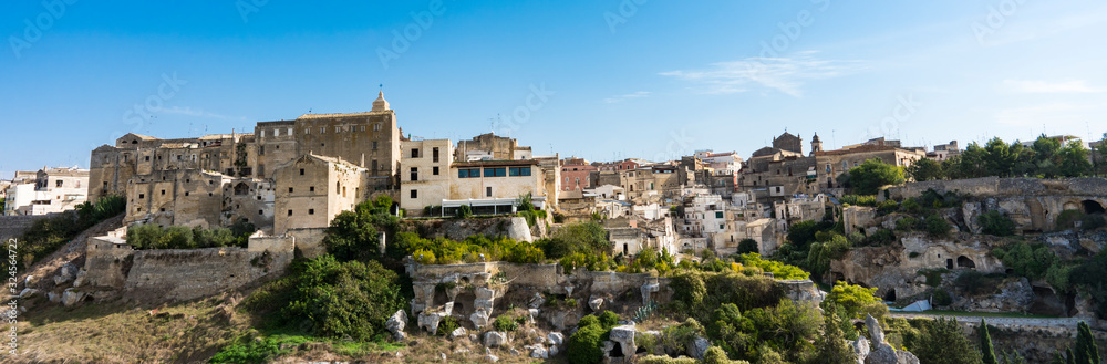 Panorama view, cityscape of Gravina di Puglia, Italy 