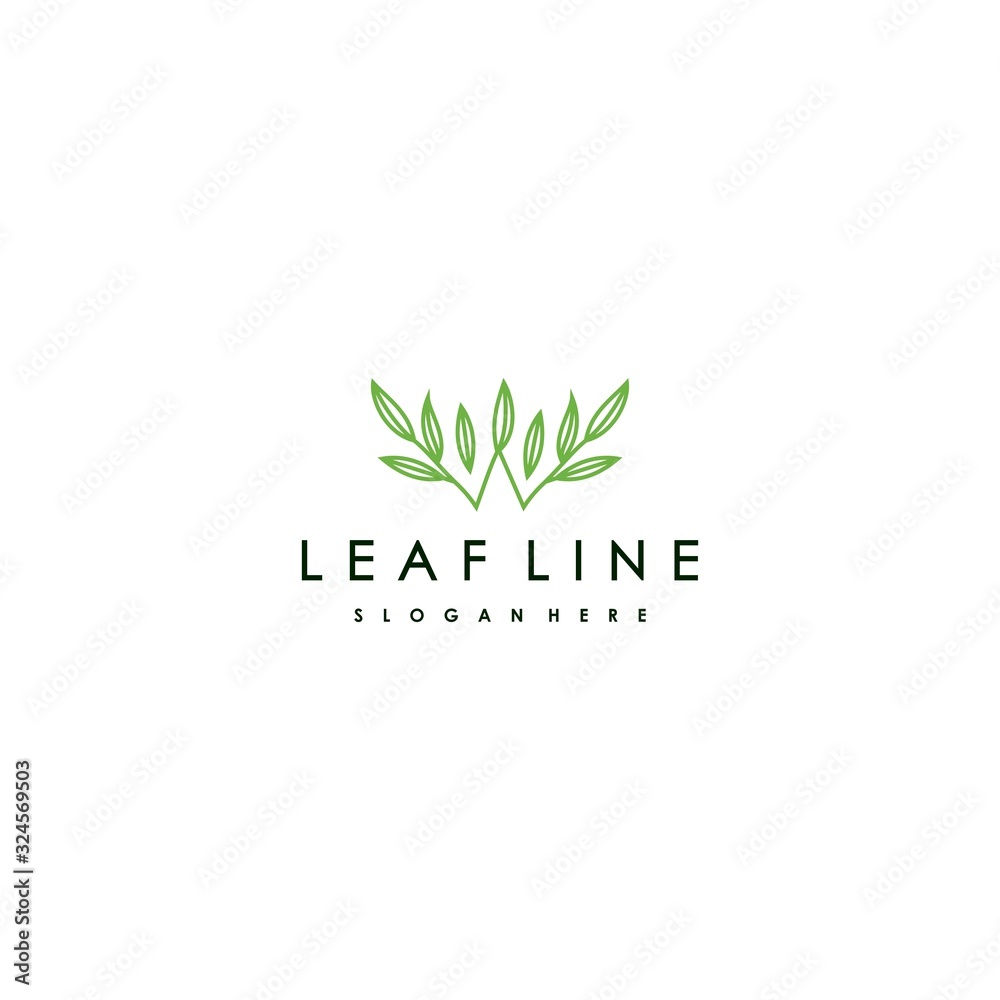 Leaf logo icon vector design