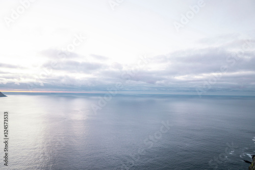 white clouds over open ocean