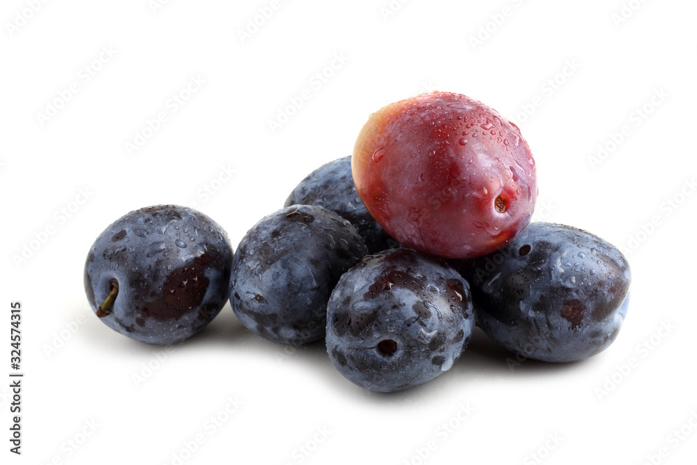 Obraz premium Red and blue plums