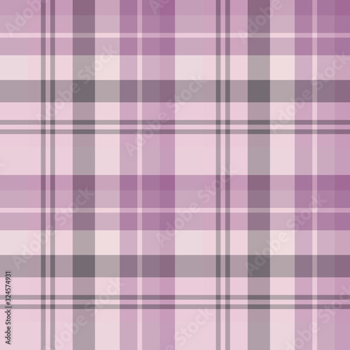 Seamless pattern in amazing discreet pink, lilac and purple colors for plaid, fabric, textile, clothes, tablecloth and other things. Vector image.