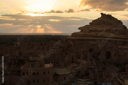 sunset at Shali Fortress, Siwa Egypt 