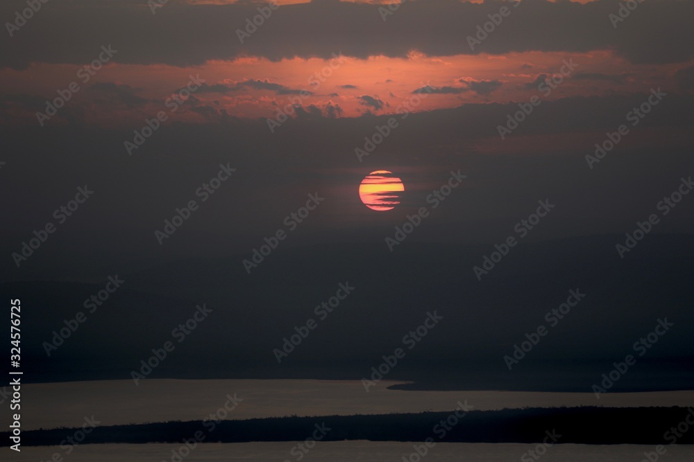 sunrise over Africa, Rwanda