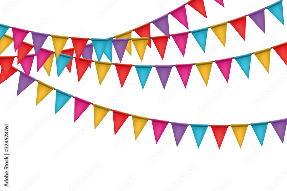 Buntings flags garlands