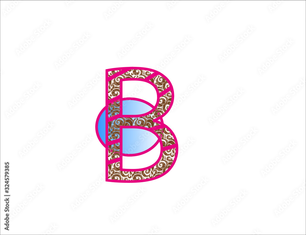 B letter logo. This is vector. B letter logo. This is vector.