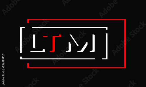 rectangular shape logo of L,T&M. Unique Custom logo