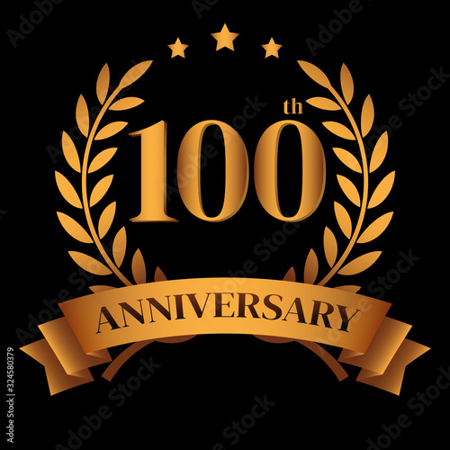 100th golden anniversary logo
