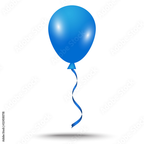  blue shiny balloon